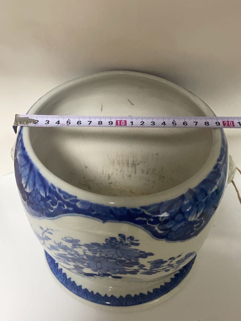 火鉢 染付 茶道 煎茶 煎茶道 時代