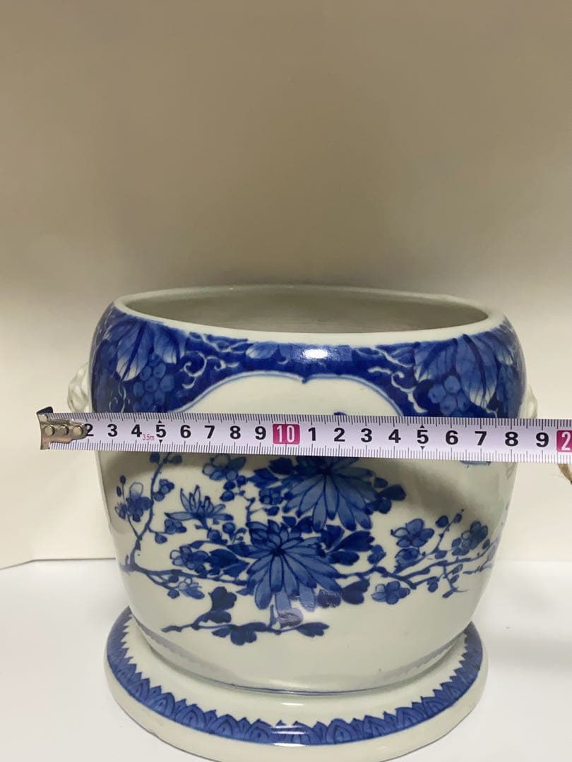 火鉢 染付 茶道 煎茶 煎茶道 時代