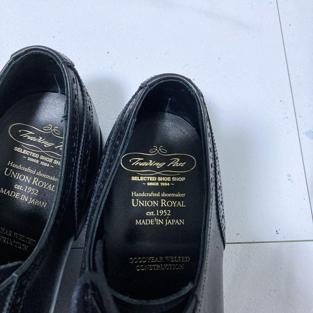 美品 トレーディングポスト ビジネスシューズ T602 撥水 本革 黒 26