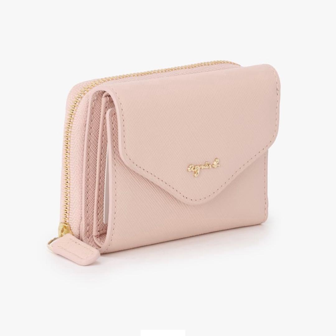 最終お値下げ　新品未使用agnès b. アニエスベー 折財布 ピンク