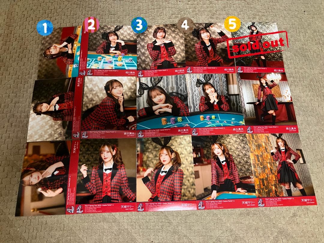 ナナニジ　22/7　Casino Party!!　ブロマイド　バラ売り