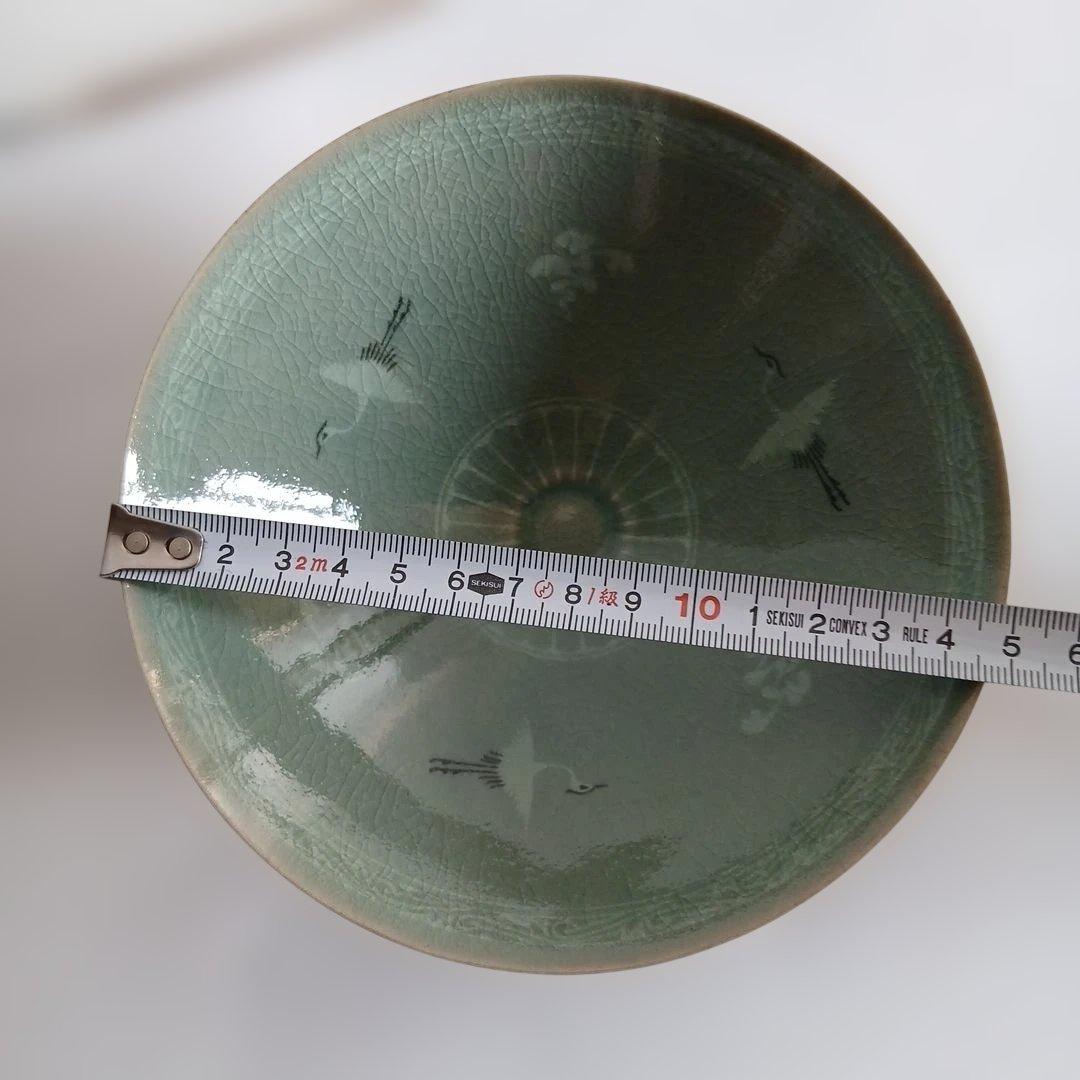 金福漢作高麗青磁茶碗　茶道具　桐箱付き