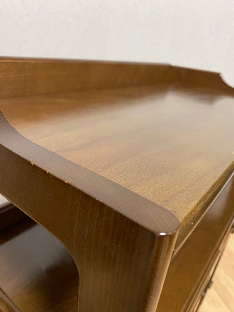 【カリモク】電話台　キャビネット　棚