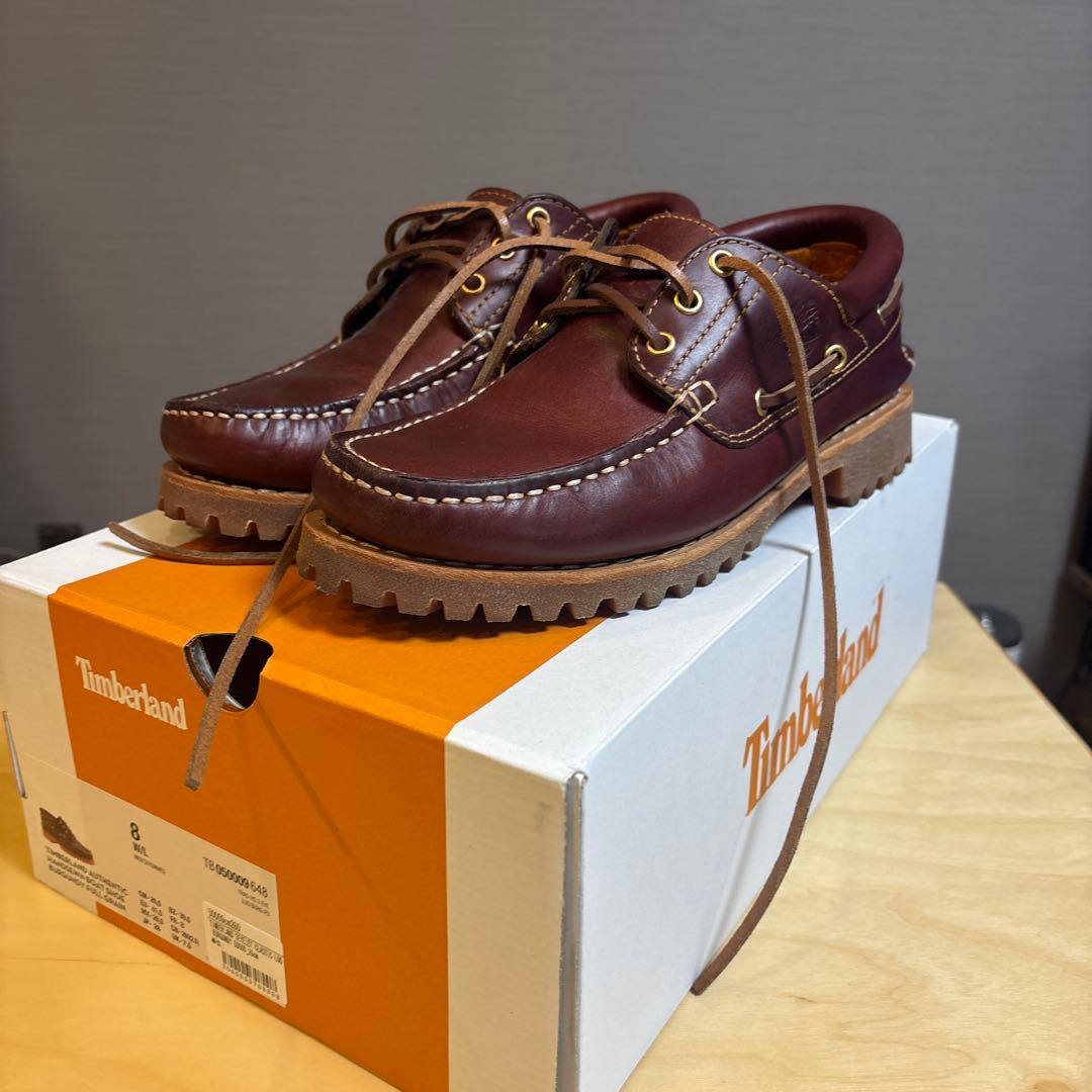 ティンバーランド　スリーアイ(3eye) クラシックラグ　26cm バーガンディ