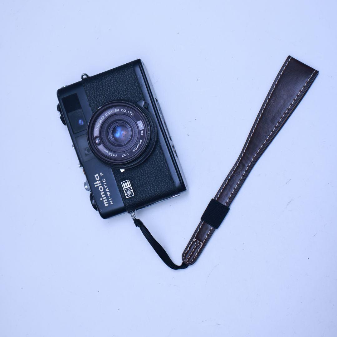 フィルムカメラ MINOLTA HI-MATIC F 電池付き 黑