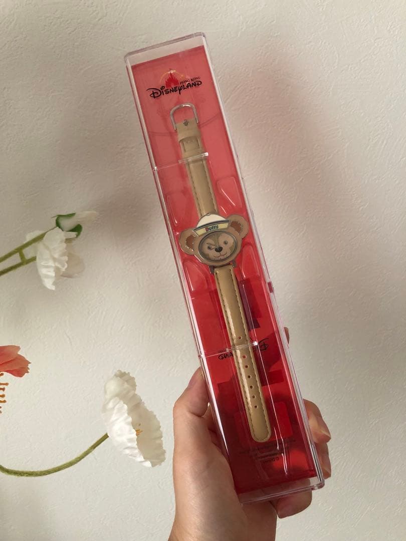 【美品】香港ディズニー ディズニー ダッフィー 時計 腕時計