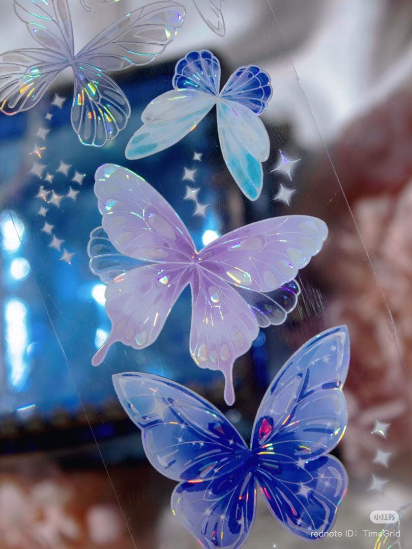 时间格子《虹息之羽》海外マスキングテープ　マステ 【2386】