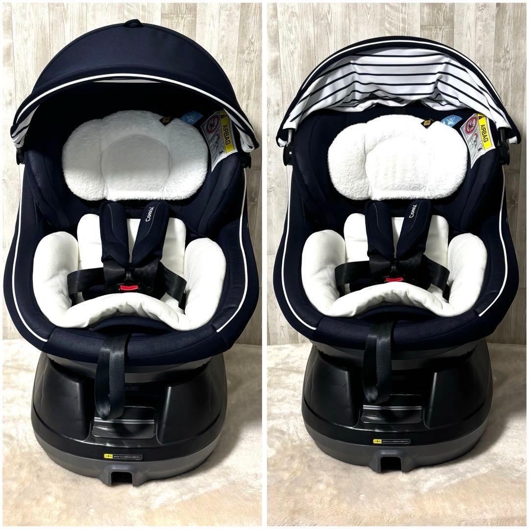 ⭐️美品⭐️コンビ 新生児チャイルドシート クルムーヴ JJ-550ネイビー