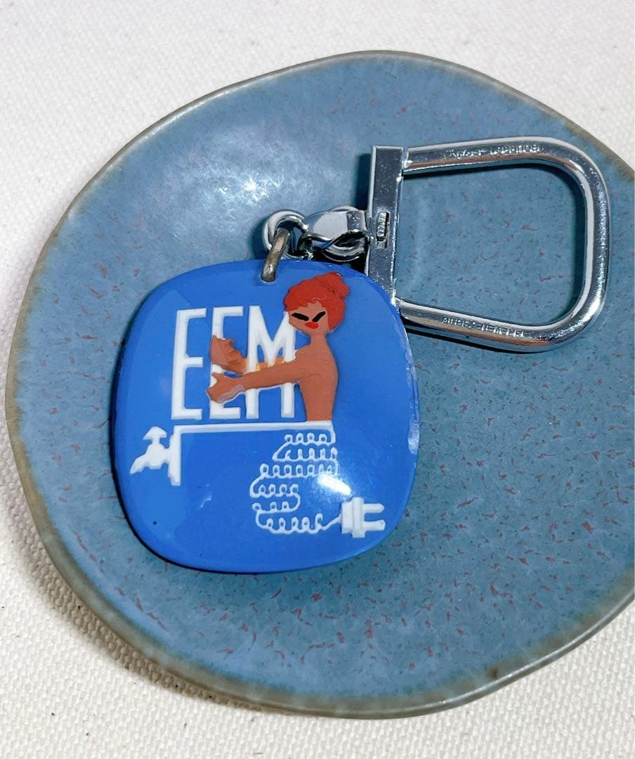 【Bourbon】キーホルダー　ブルボン　人魚 EEM 電気 ルフォールオプノ