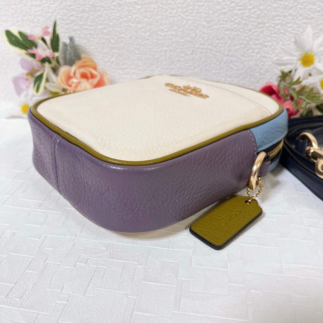 【美品】COACH ショルダーバッグ ミニバッグ スマホショルダー チャーム付き
