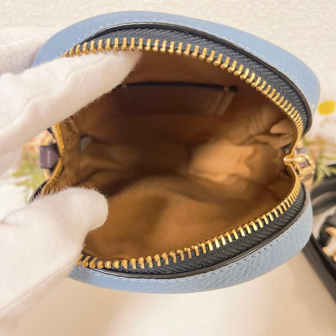 【美品】COACH ショルダーバッグ ミニバッグ スマホショルダー チャーム付き