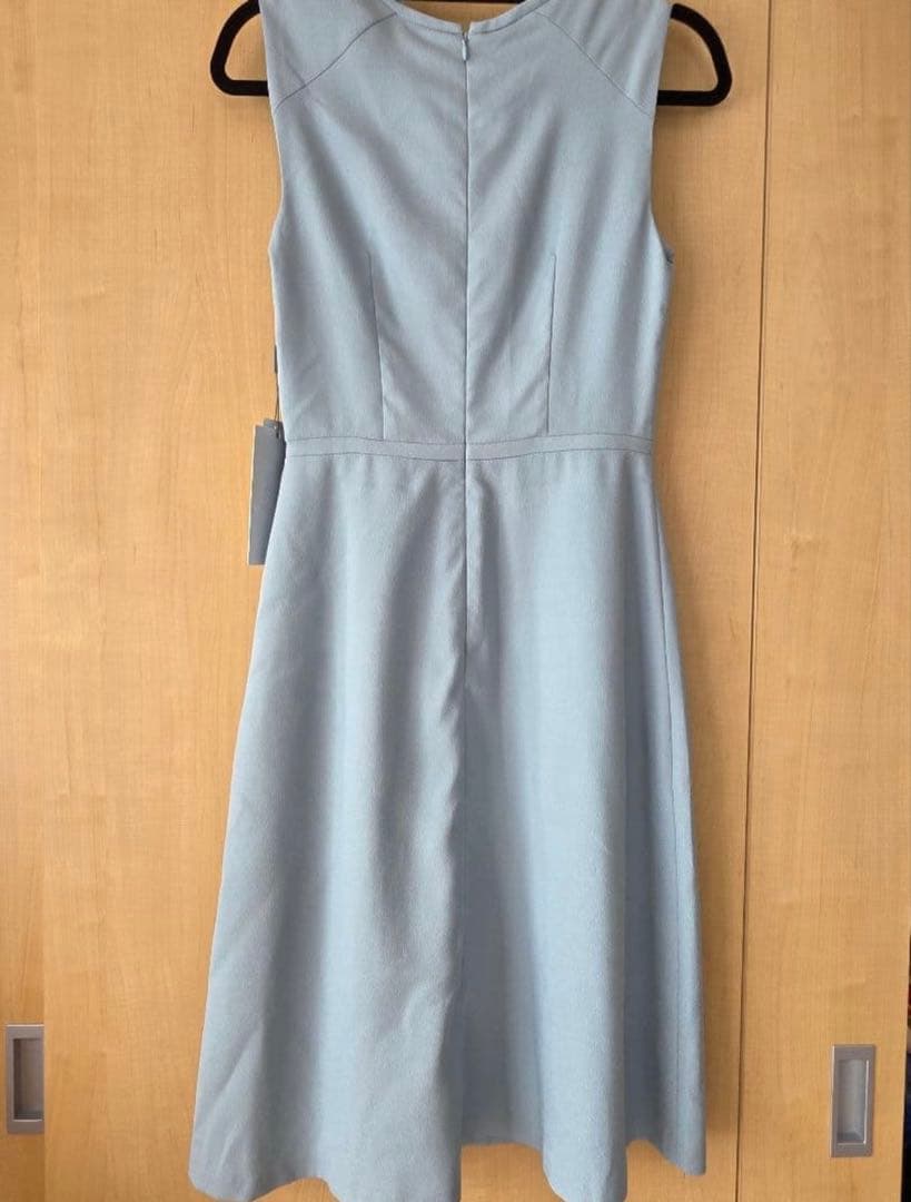 【新品未使用】エルケイ ライトブルーフリル膝丈ワンピース キャバ ホステス