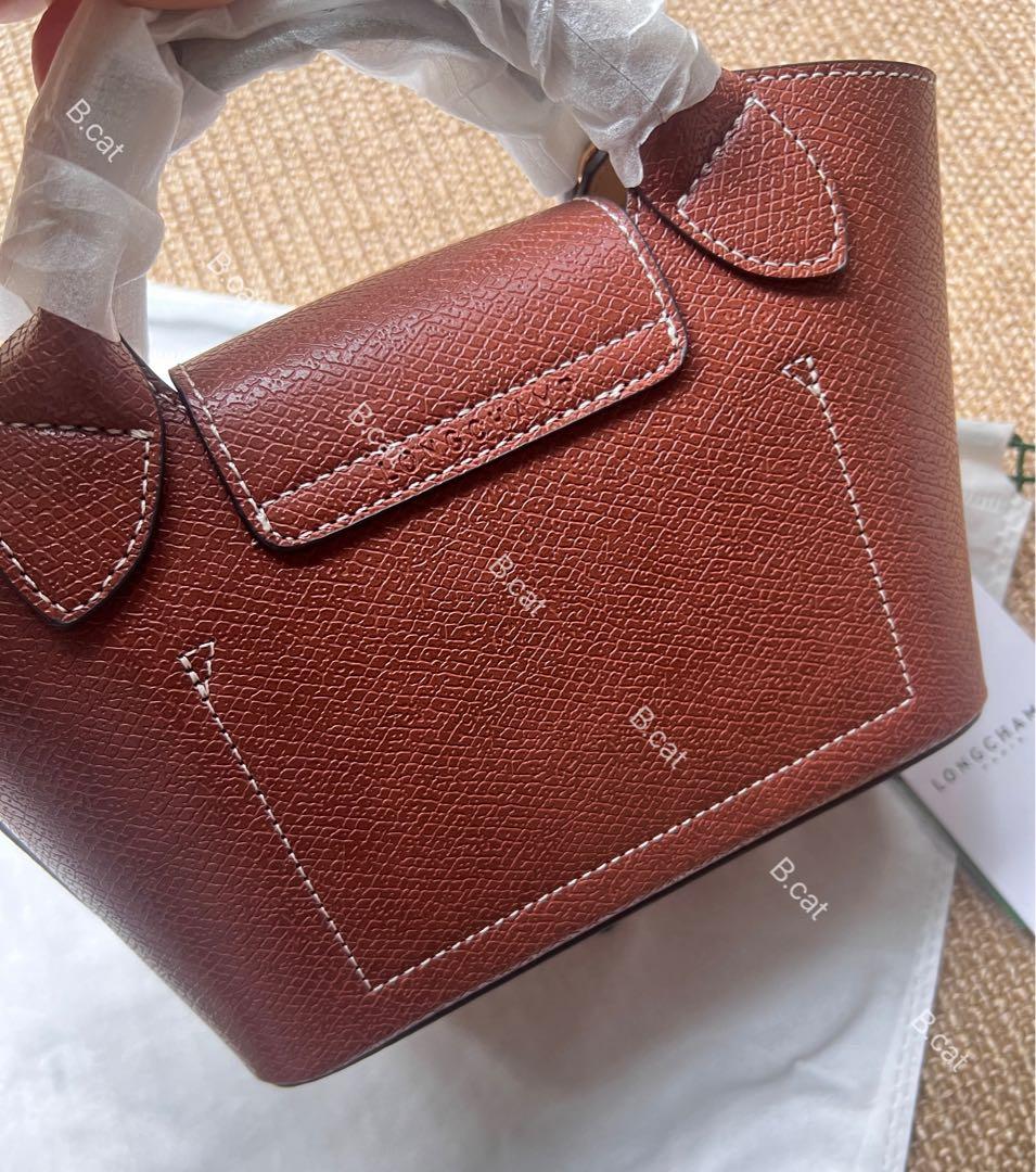 新シーズンLongchampエピュレ テクスチャードレザーミニバッbun