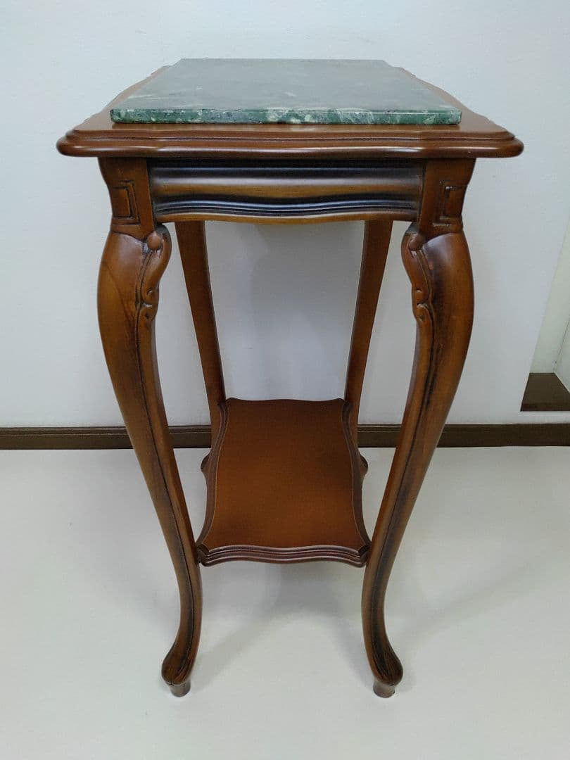 イタリア製 大理石天板 猫脚 コンソール　 花台　テーブル　ナイトテーブル