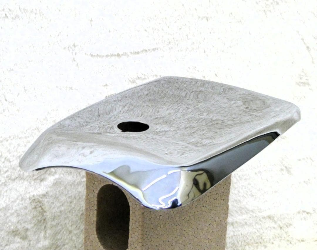 ★ホーク タンク 蓋 角タンク用　メッキ/タンクカバーCB250T CB400T