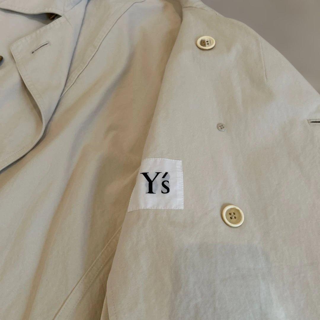 Y’s ピーコート　　綿100パーセント　アンティーク　ホワイト