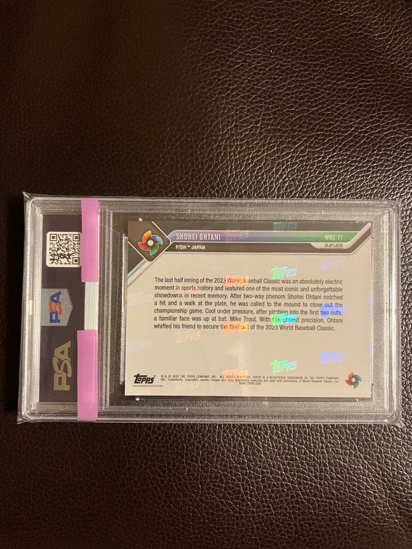 【PSA10】大谷翔平対トラウWBC決勝Topps now #WBC71 NO1