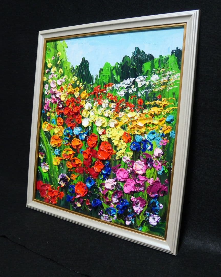 油絵 絵画 【Wild flowers】