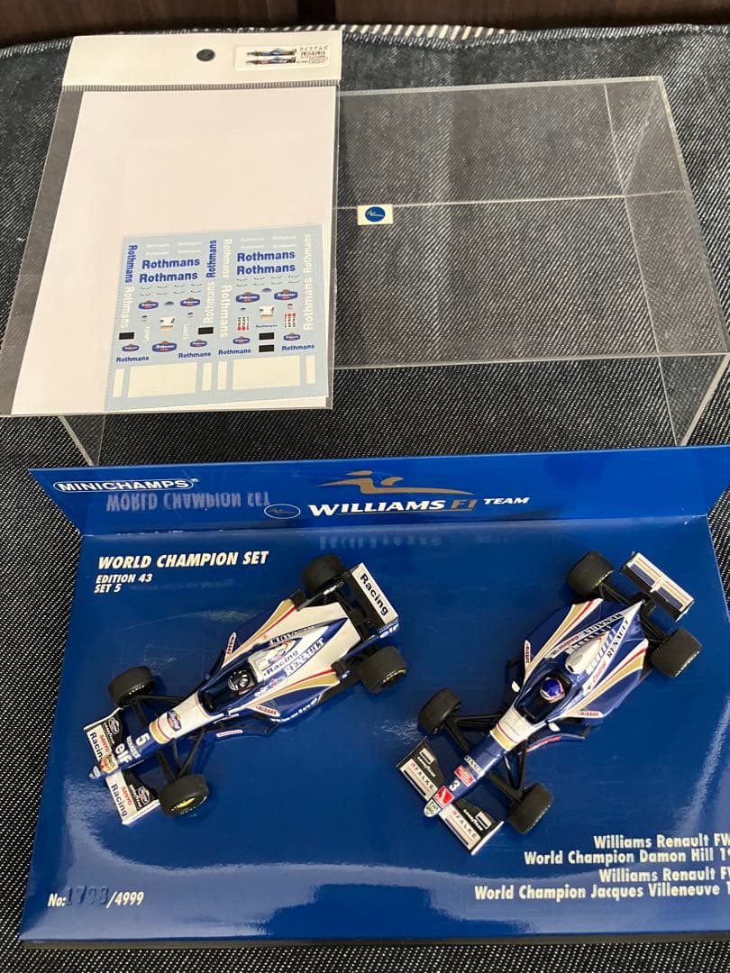 ミニチャンプスF1 1/43 WILLIAMS FW18、FW19 デカール付