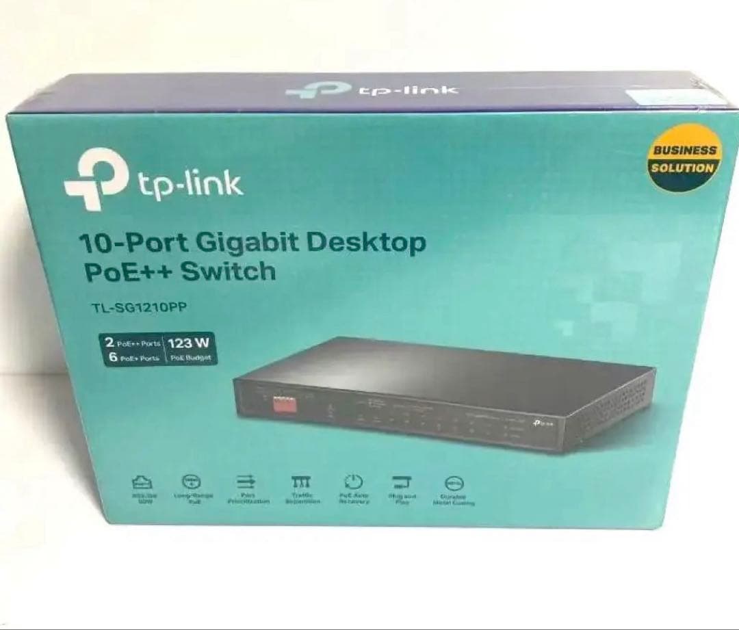 新品 TP-LINK 10ポートギガビット スイッチ TL-SG1210PP
