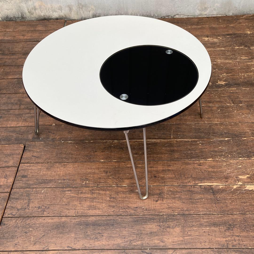 B3北欧レトロ マボ ローテーブル 折りたたみテーブル 丸テーブル 円形テーブル