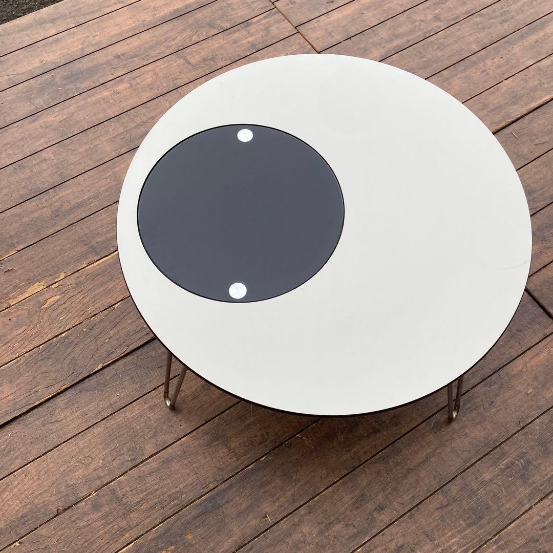 B3北欧レトロ マボ ローテーブル 折りたたみテーブル 丸テーブル 円形テーブル