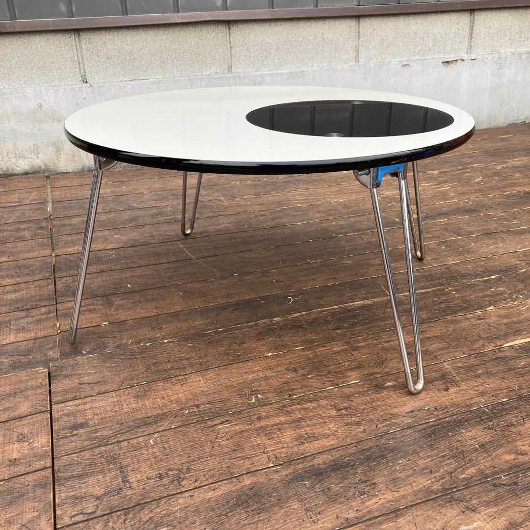 B3北欧レトロ マボ ローテーブル 折りたたみテーブル 丸テーブル 円形テーブル