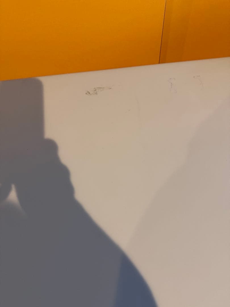 引き出し付きグレーオフィスデスク　引き取り限定