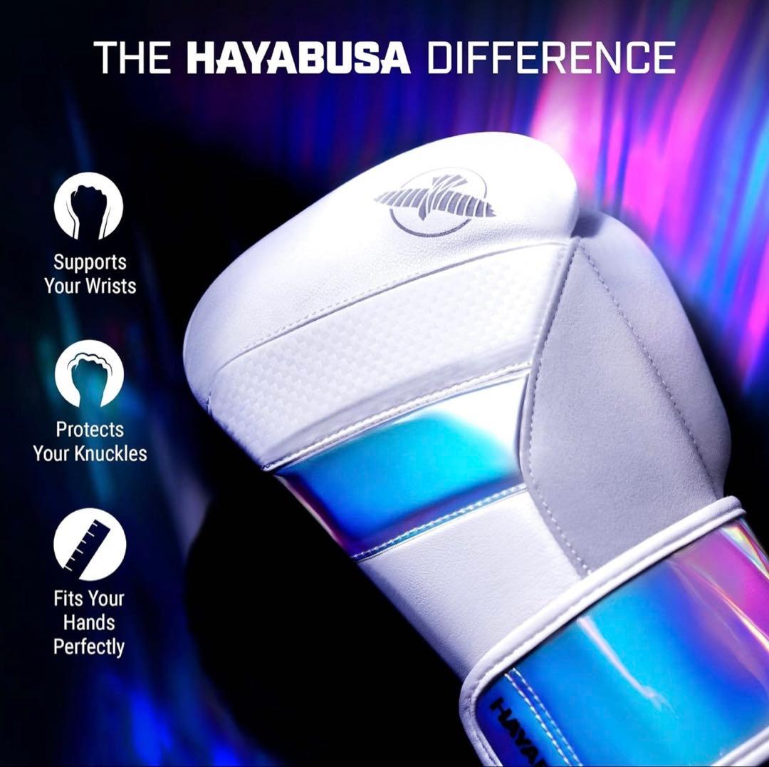 Hayabusa T3ボクシンググローブ 色 ホワイト/イリディセント