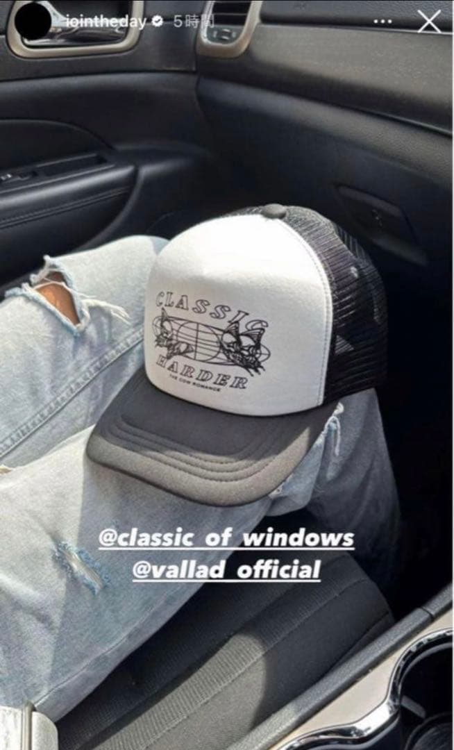 vallad × classic of window メッシュキャップ io