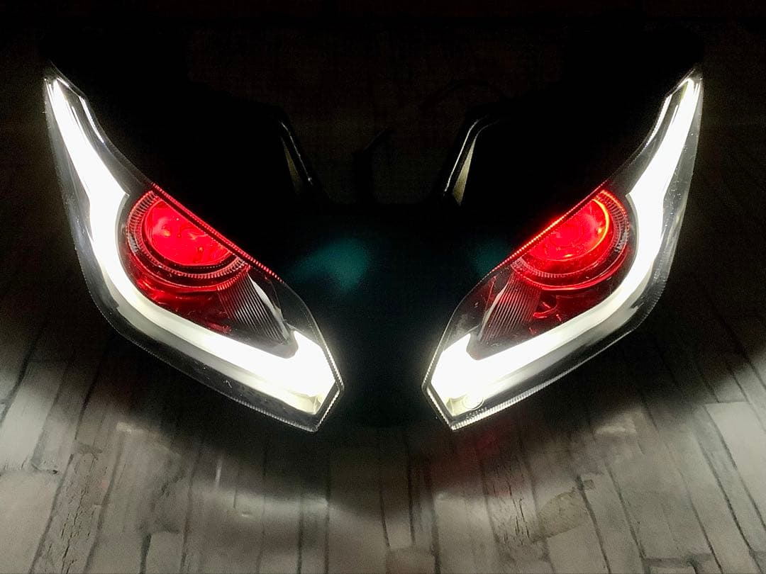 カスタム ヘッドライト NINJA250 ZX-6R ニンジャ250 イカリング