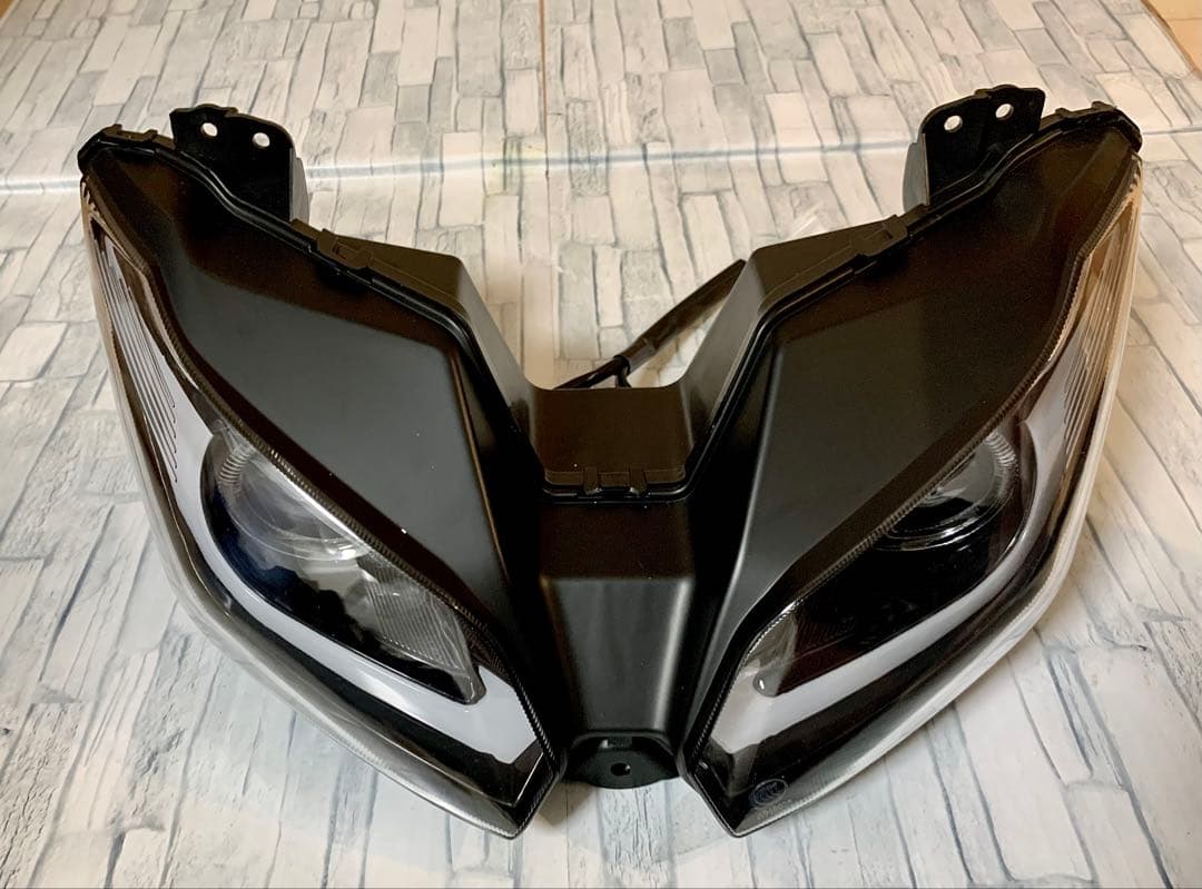 カスタム ヘッドライト NINJA250 ZX-6R ニンジャ250 イカリング