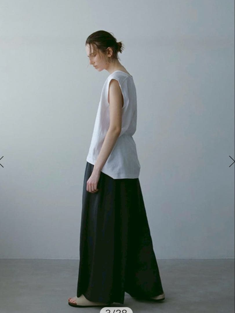 ETRE TOKYO ヘンプコットンスリーブレスタンクトップ