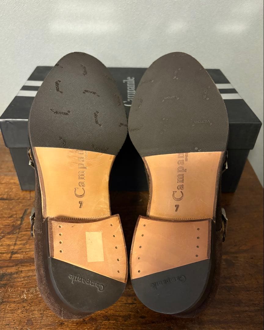 Campanile ダブルモンクストラップ 7レザーシューズ crockett