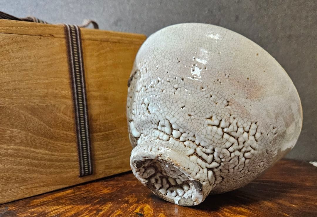 【名品❗】李氏朝鮮時代　李朝　井戸茶碗　高麗茶碗　梅花皮高台　古渡り茶碗　茶道具