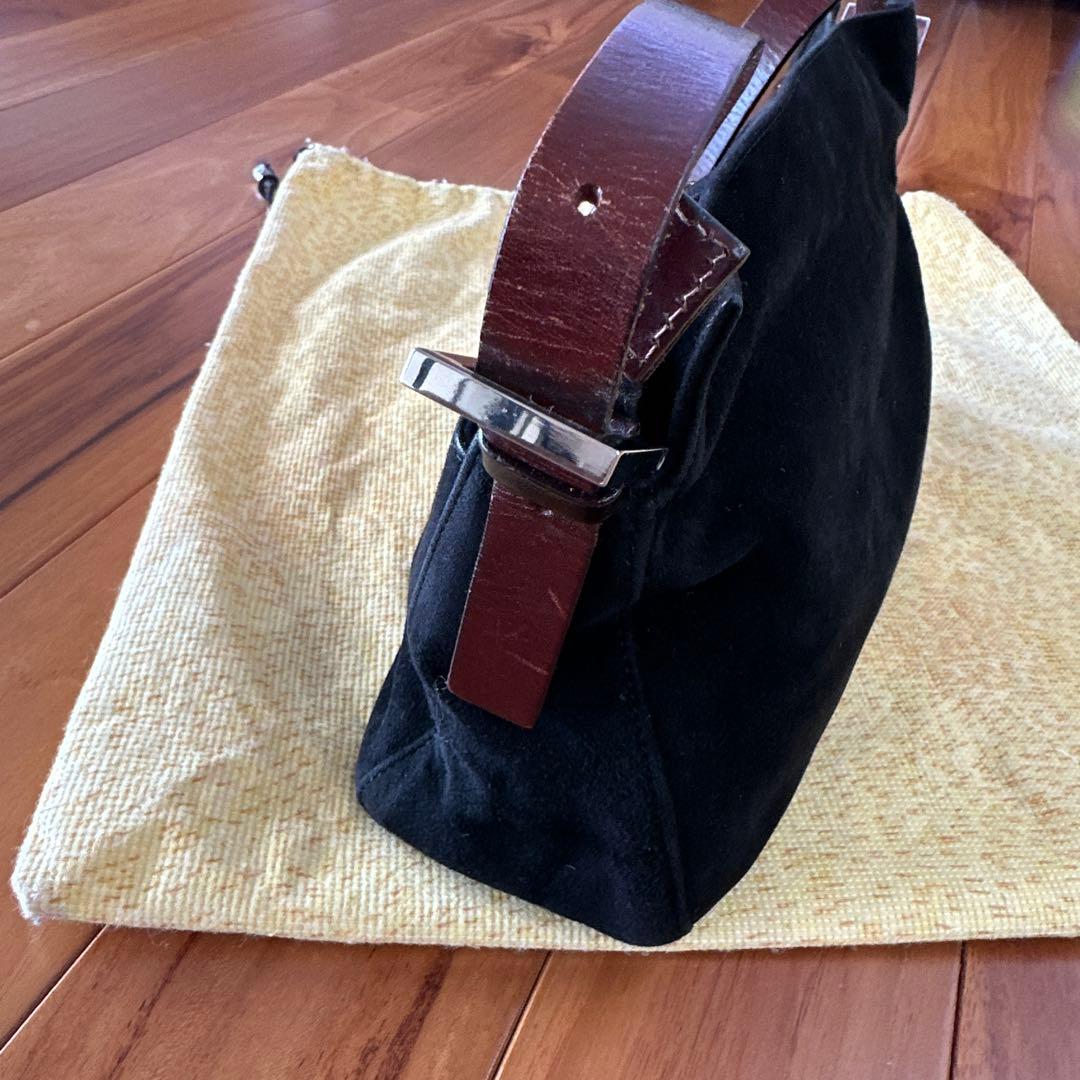 FENDI マンマバケット黒 スエード ショルダーバッグ