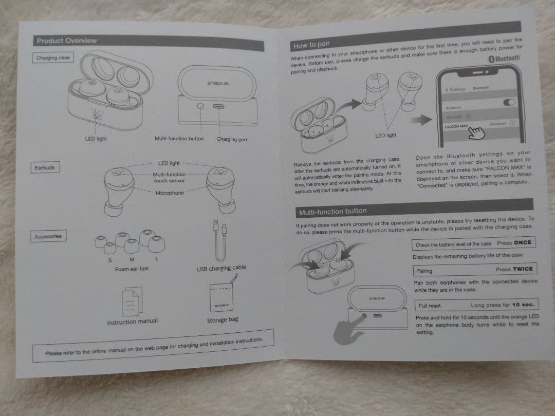 Noble Falcon Max ワイヤレスイヤホン
