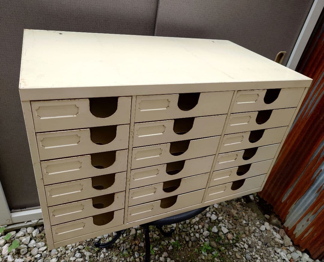 6段 スチール レターケース 引出し 小物入れ 書類ケース オフィス家具 レトロ