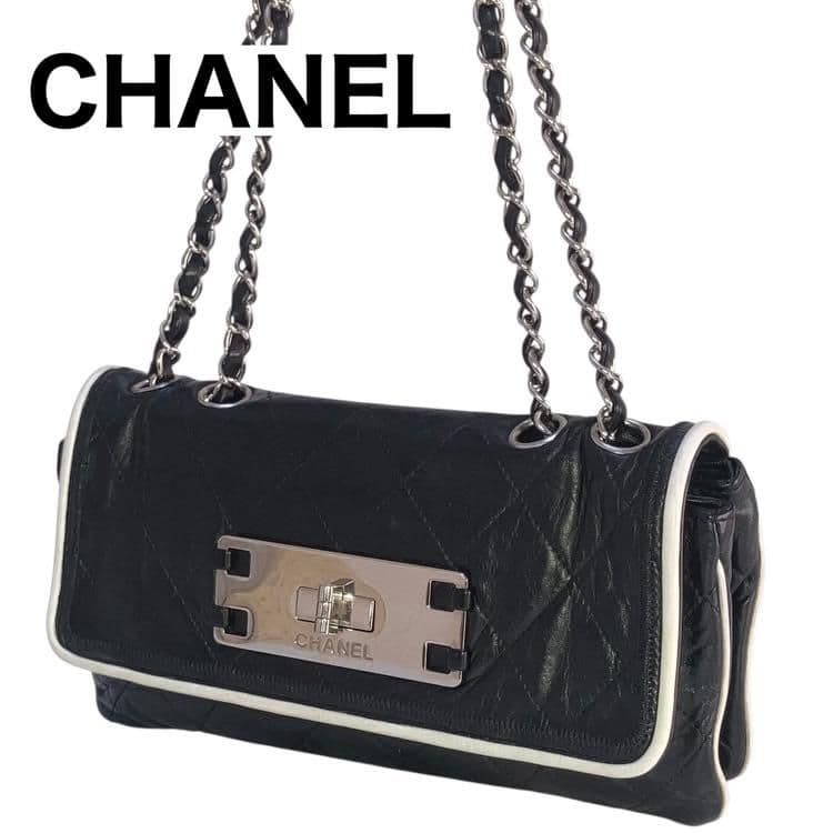 美品 CHANEL シャネル マトラッセ チェーン ショルダーバッグ シール