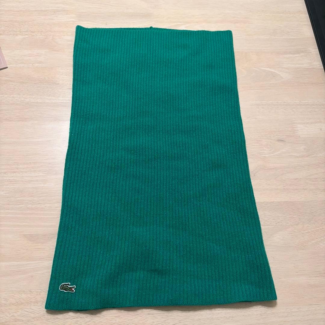 Lacoste ネックウォーマー スヌード カシミヤニットネックゲイター