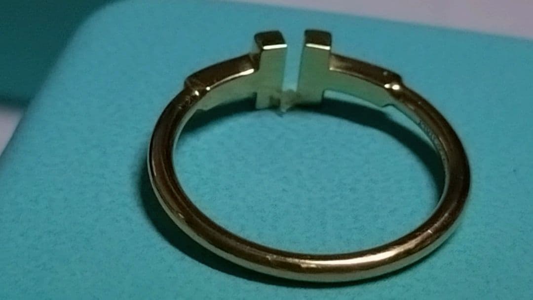Tiffany & Co. ティファニーTワイヤーリング 18Kゴールド 16号