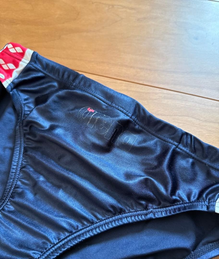 【レア】arena NUX ニュークス ネイビー×レッド 光沢 Lサイズ 競パン