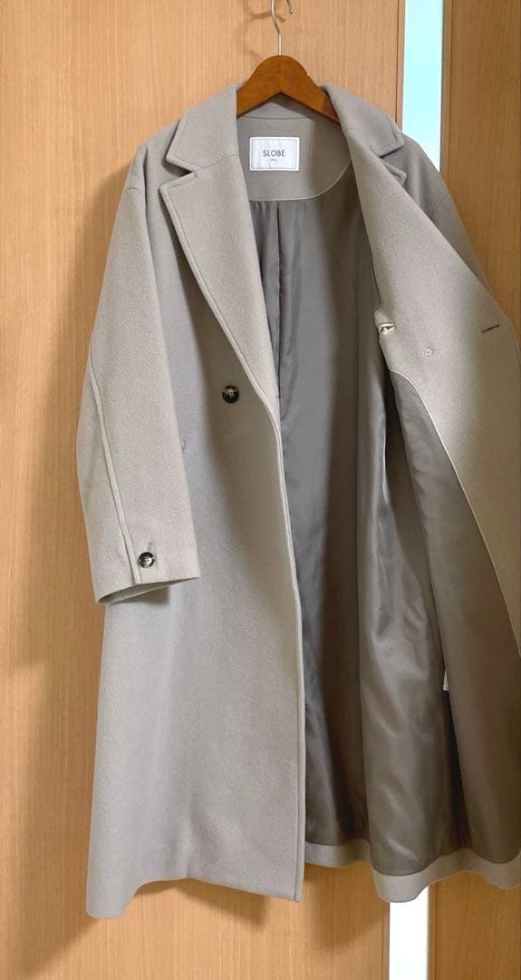 ☆ランラン☆スローブイエナ　ダブルフェイス　ウールチェスターコート　36