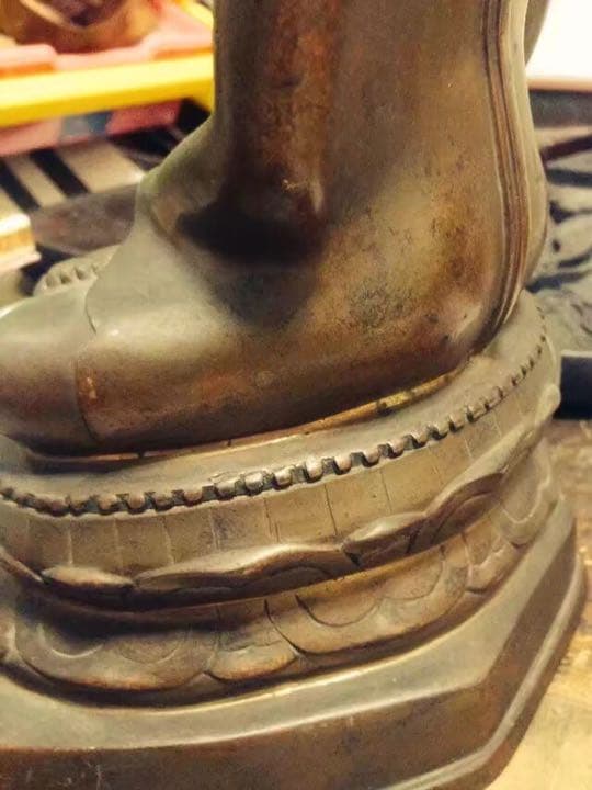 仏像 銅製 玉石象嵌 中国美術