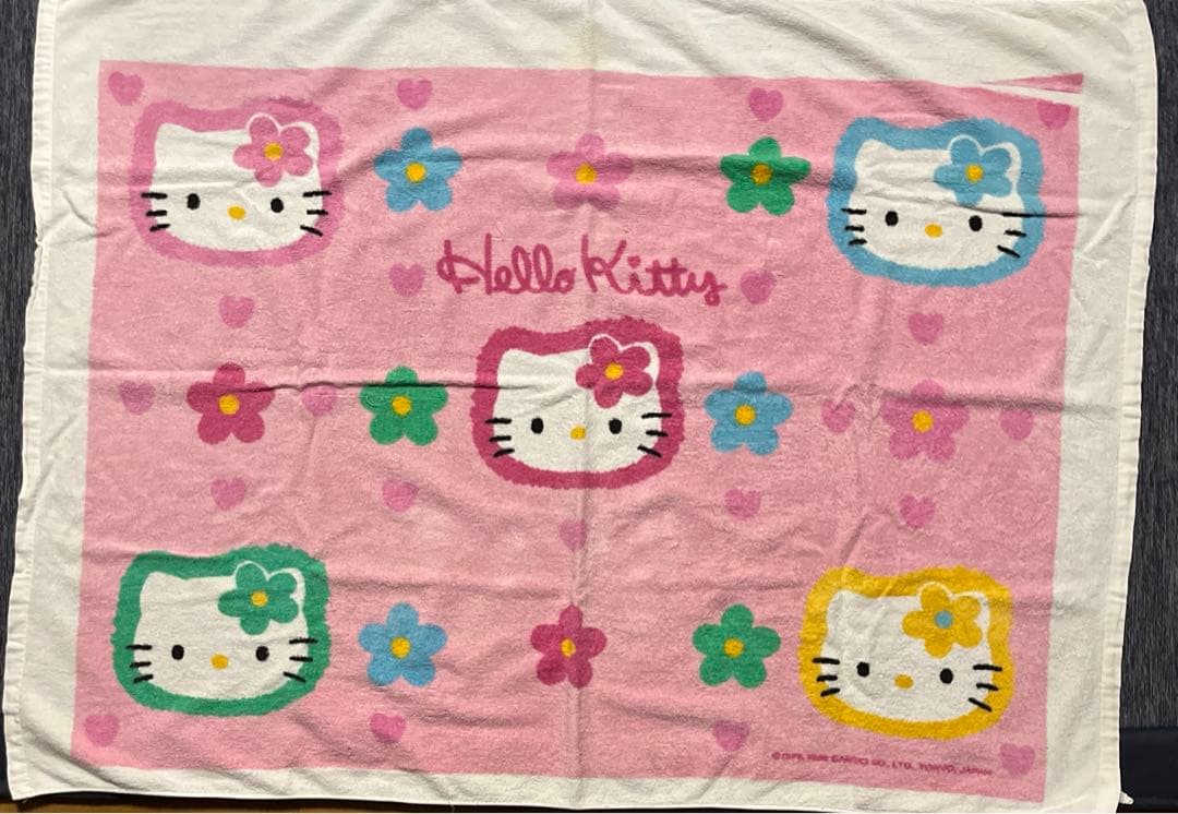 カオハナ　キティ　ハローキティ　タオルケット　当時物
