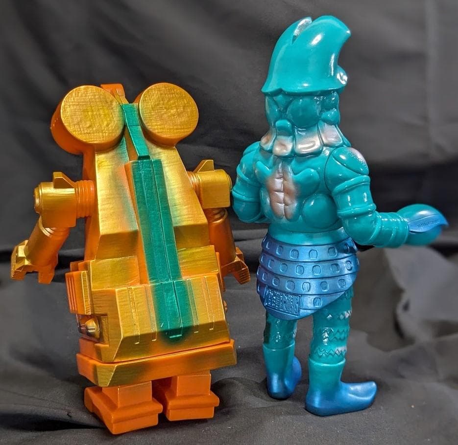 バルタン星人Jr.＆ビルガモ（やまなや怪獣郷）ソフビフィギュア２体セット