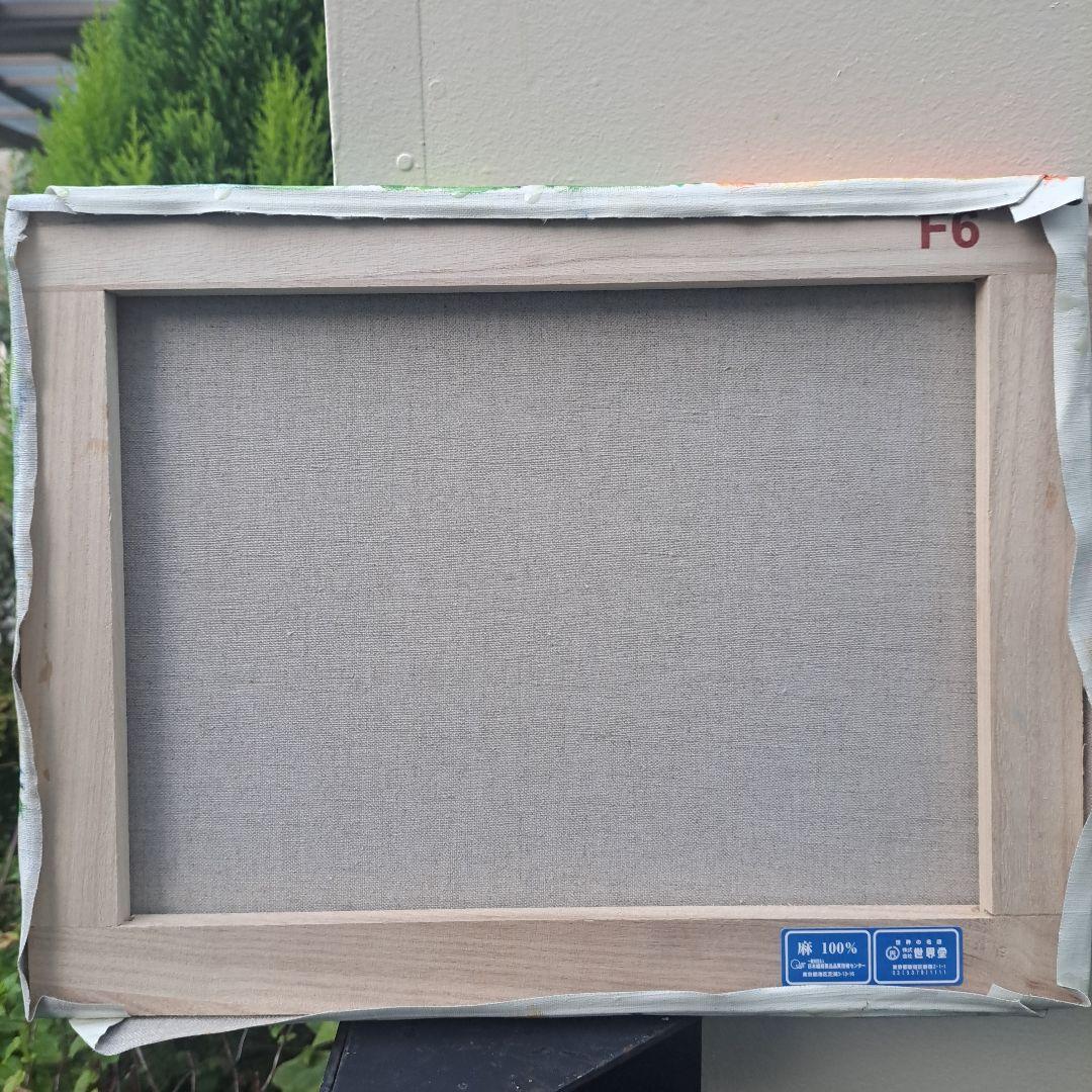 キャンバス油絵　専用　芽吹きとすずめたち