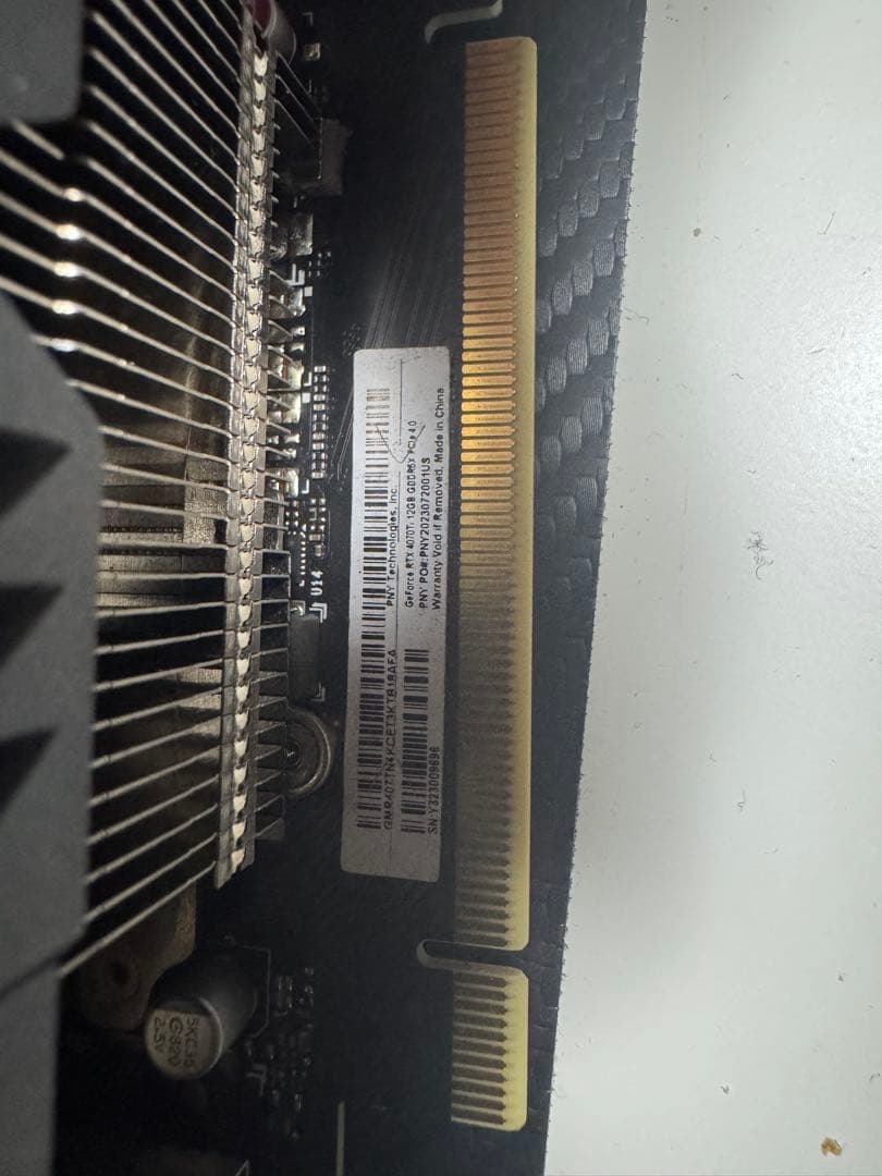 PNY GeForce RTX 4070Ti 12GB GDDR6X 激安