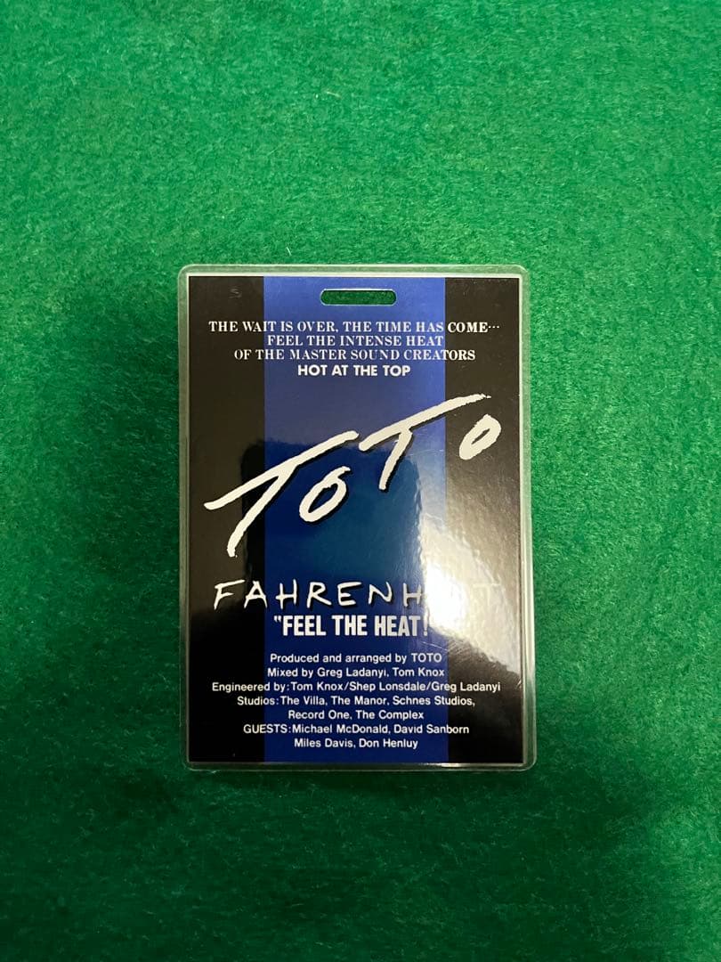 【激レア】Rock staff会員募集用紙 TOTO関係者用パス 2点セット