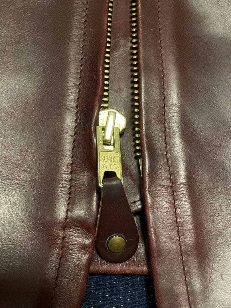 【激レア】Schott/641SXX/サイズ40/クロムエクセル/バーガンディ色